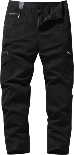Cargo Pants Men Casual Lightweight Ripstop Work Pants for Men Big and Tall Casual Hiking Pants with Multiple Pockets