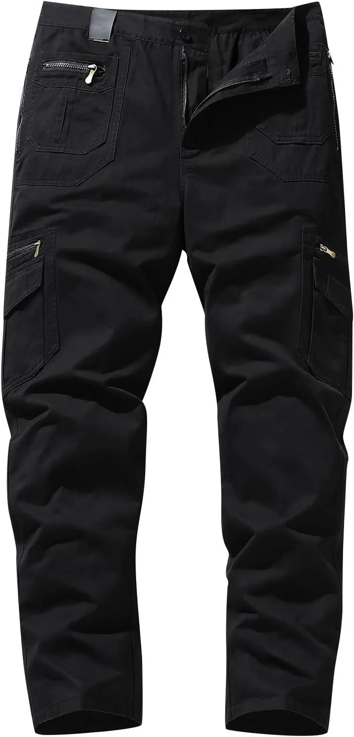 Cargo Pants Men Casual Lightweight Ripstop Work Pants for Men Big and Tall Casual Hiking Pants with Multiple Pockets