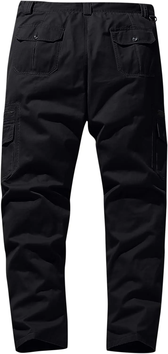 Cargo Pants Men Casual Lightweight Ripstop Work Pants for Men Big and Tall Casual Hiking Pants with Multiple Pockets