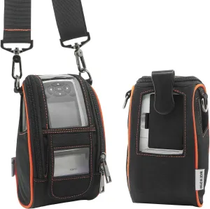 Carrying Case for Zebra ZQ610 & QLN220 - Portable Thermal Label Printer Bag with Shoulder Strap and Belt Clip, Easy Transport and Protection, Convenient Label Access
