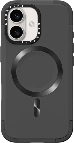 CASETiFY Force Case for iPhone 16 [Slim / 6.6 ft. 3X Military Grade Drop Protection/Compatible with Magsafe] - Smoke