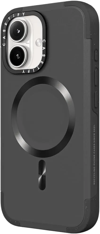 CASETiFY Force Case for iPhone 16 [Slim / 6.6 ft. 3X Military Grade Drop Protection/Compatible with Magsafe] - Smoke