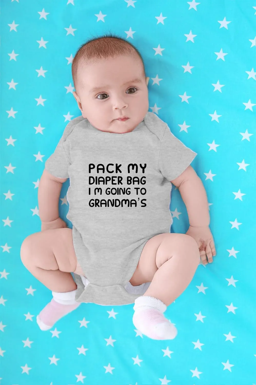 CBTwear Pack My Diaper Bag, I'm Going To Grandma's House Baby Bodysuit - Cute Newborn Unisex Clothing