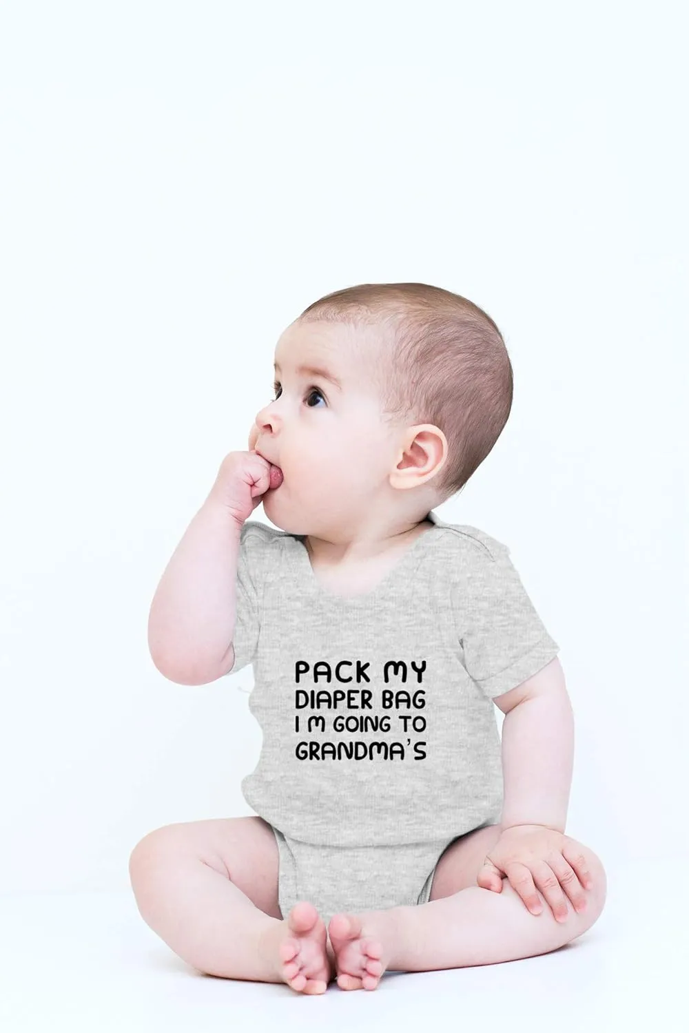 CBTwear Pack My Diaper Bag, I'm Going To Grandma's House Baby Bodysuit - Cute Newborn Unisex Clothing