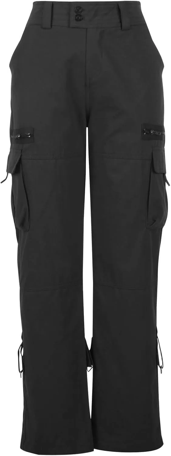 Ceboyel Women's Baggy Parachute Pants Straight Wide Leg Cargo Pants Multiple Pockets Jogger Trousers Y2K Clothing 2023
