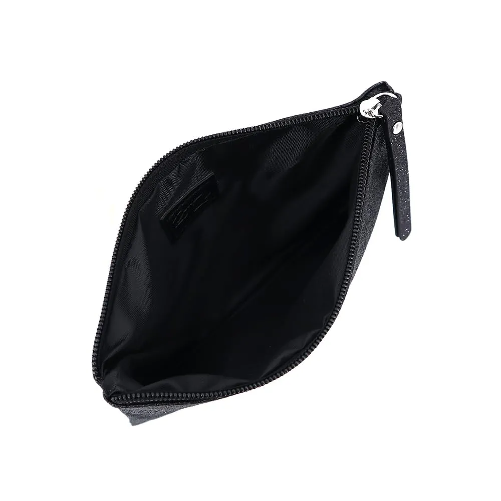 Celestial Glitter Pouch – Six Stunning Shades - Sparkling Makeup Bag, Festive Cosmetic Pouch (Twilight Black)