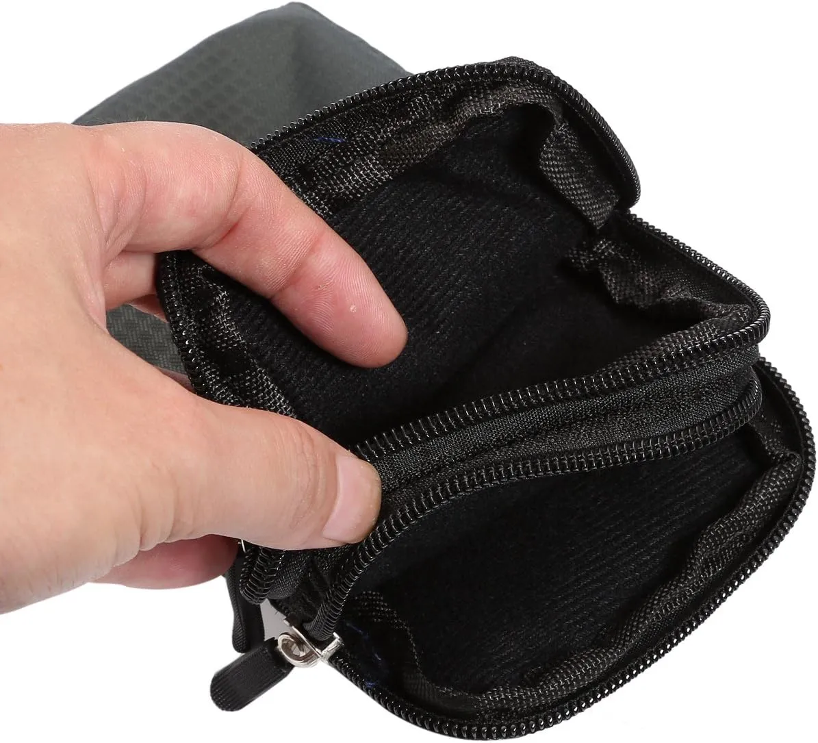 Cell Phone Belt Clip Bag Men, Cell Phone Shoulder Holster, 6.0" Outdoor Travel Vertical Phone Holster Waist Pouch Cellphone Shoulder Messenger Bag Zipper Wallet Phone Holder with Belt Loop Carabiner