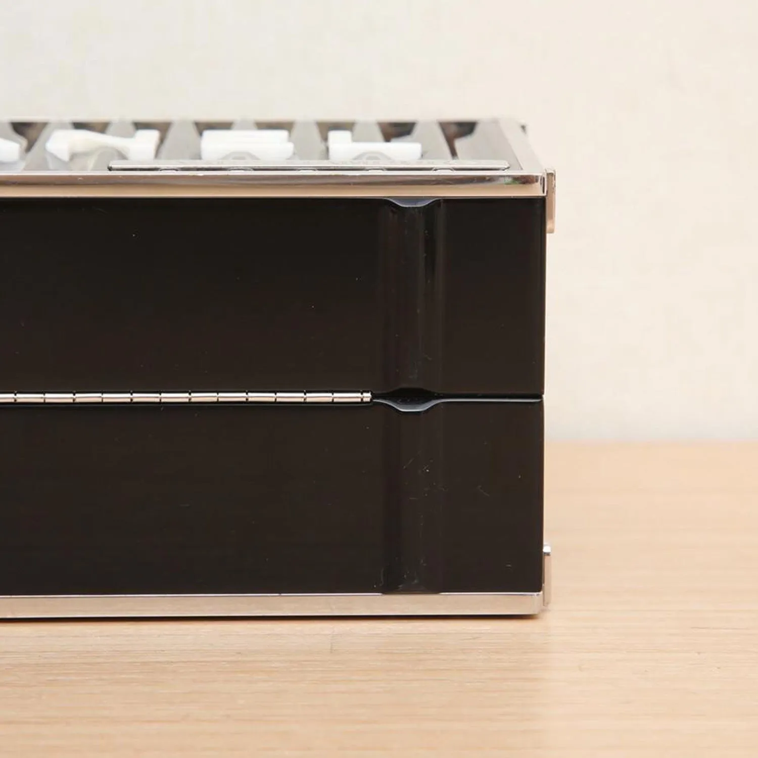 Chanel Paris-Hamburg Shipping Container Minaudiere in Black with Silver Hardware