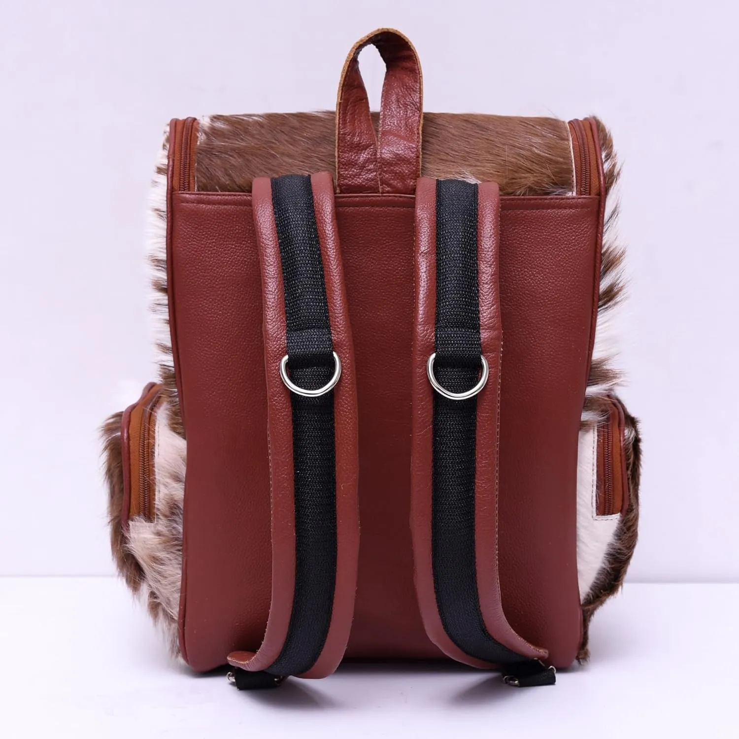 CHAYELL Cowhide Genuine Leather Backpack with Laptop Compartment – Travel Bag, Western Diaper Bag for Women