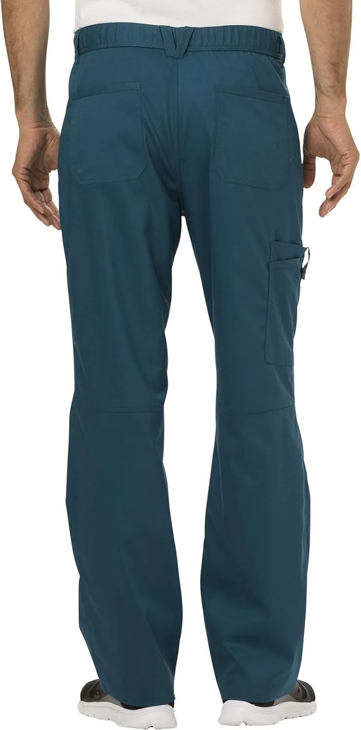 Cherokee Cargo Pants for Men Scrub, Modern Fit Inside Drawstring Bottom WW140