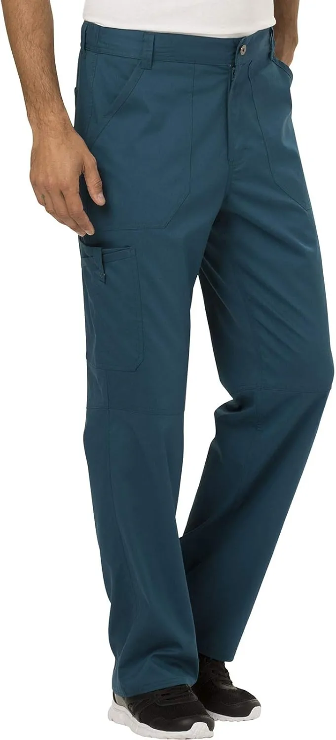 Cherokee Cargo Pants for Men Scrub, Modern Fit Inside Drawstring Bottom WW140