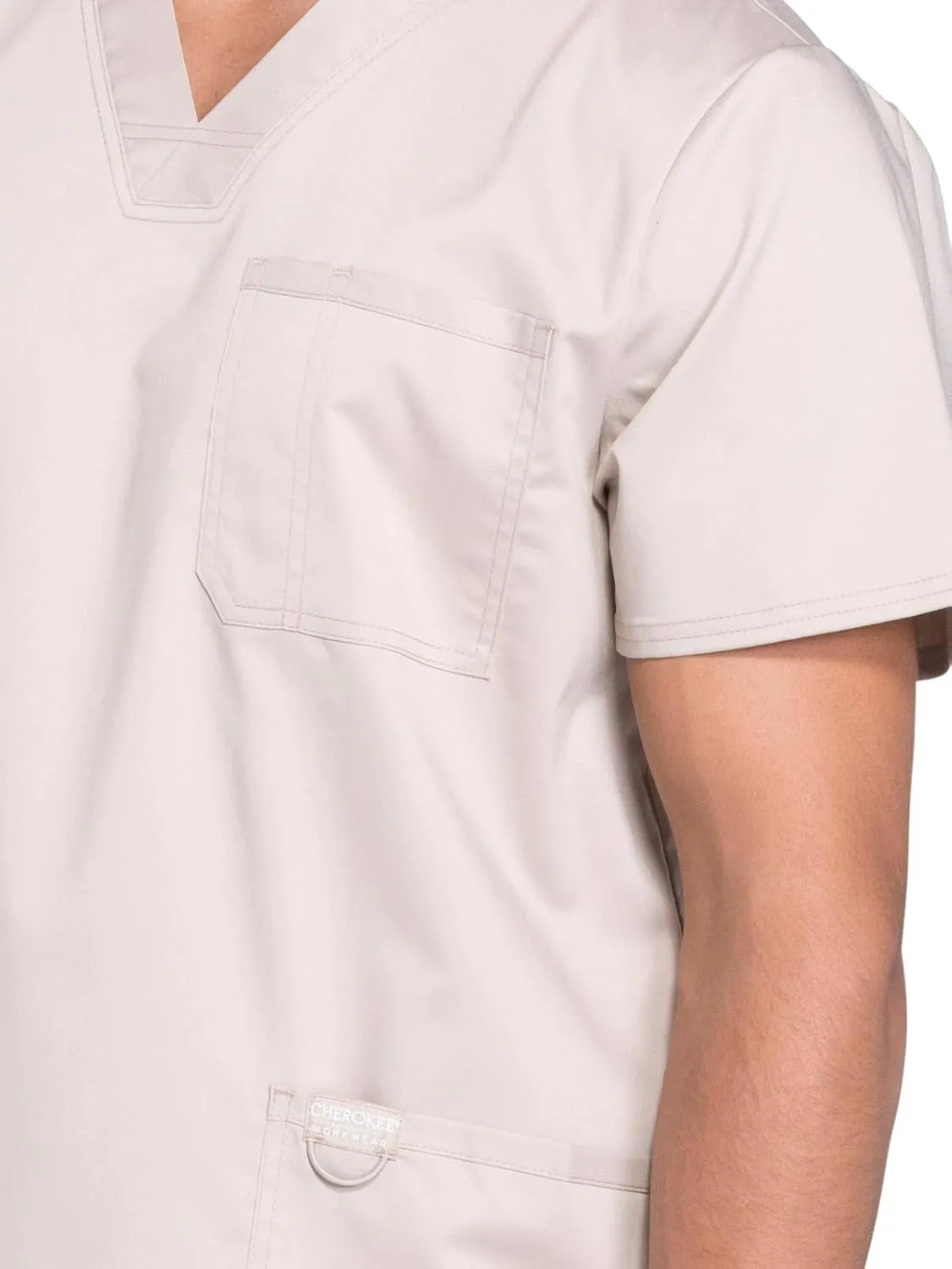 Cherokee V- Neck Men's Scrubs Top with Pockets WW670