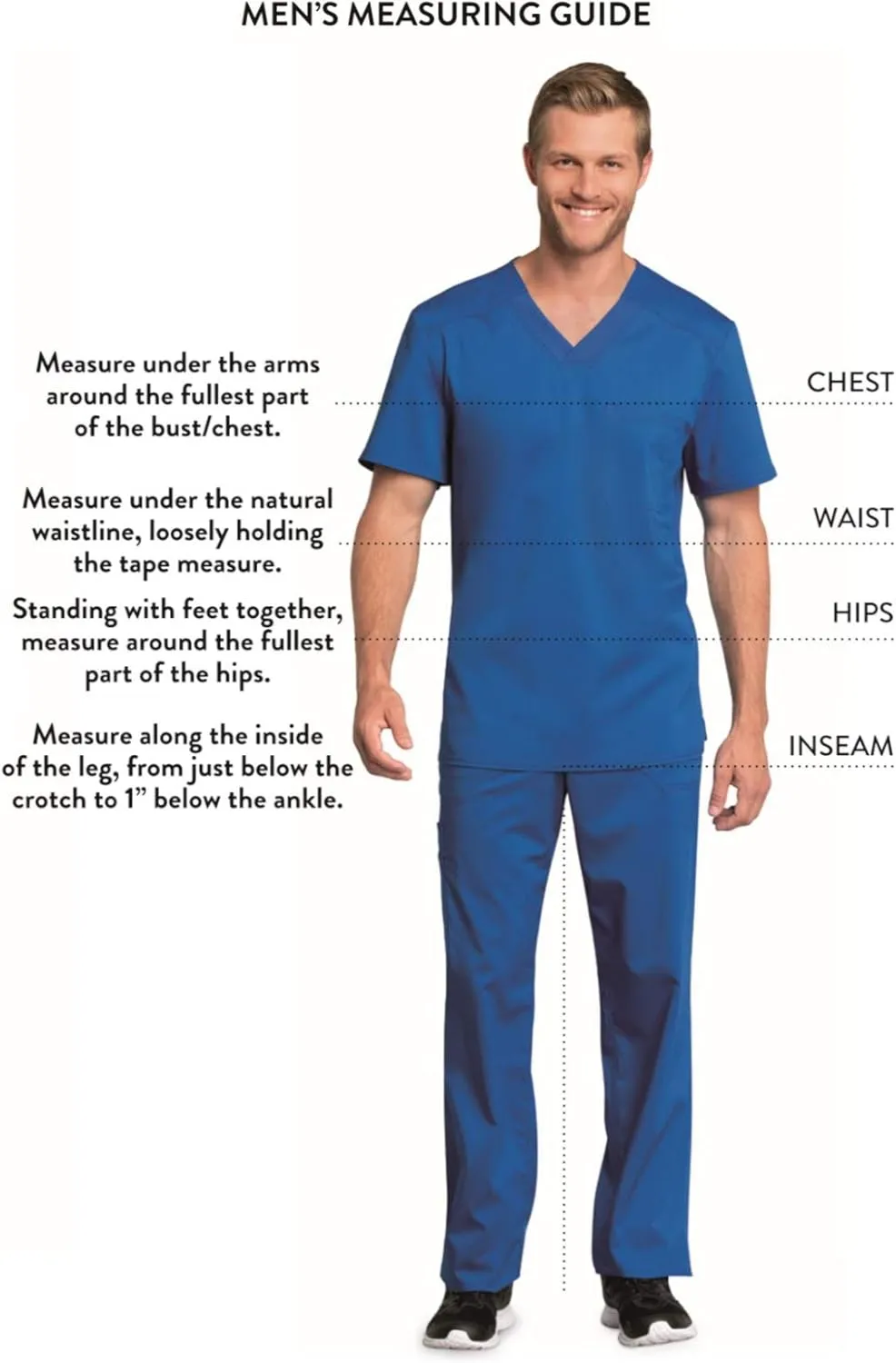 Cherokee V- Neck Men's Scrubs Top with Pockets WW670