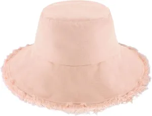 CHOK.LIDS Frayed Bucket Hats for Women Men Unisex Trendy Washed Cotton Floppy Wide Brim Boonie Outdoor Summer Beach Headwear