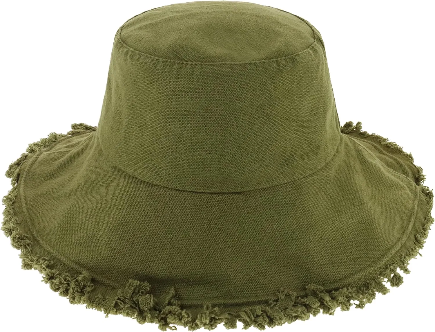 CHOK.LIDS Frayed Bucket Hats for Women Men Unisex Trendy Washed Cotton Floppy Wide Brim Boonie Outdoor Summer Beach Headwear