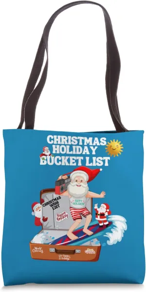 CHRISTMAS HINT BUCKET LIST HOLIDAY FUNNY Tote Bag