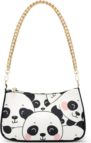 Chubby Shy Pandas Crossbody Bags for Women Tote Bag Women's Shoulder Handbags Clutch Purses for Women