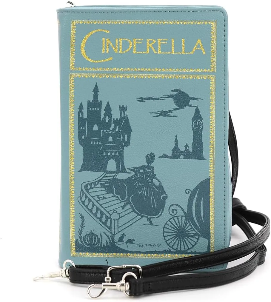 Cinderella Book Cover Clutch Crossbody Bag