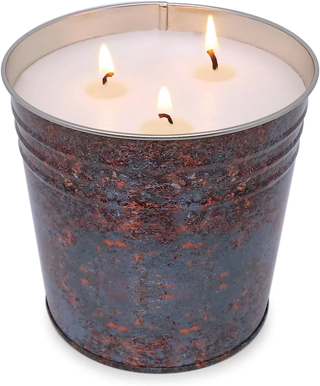Citronella Candle Outdoor,3 Wicks 17OZ Smokeless Smell Soy Wax Candle,110hrs Burning Decorative Outdoor Candles for Home Garden Yard Balcony Camping