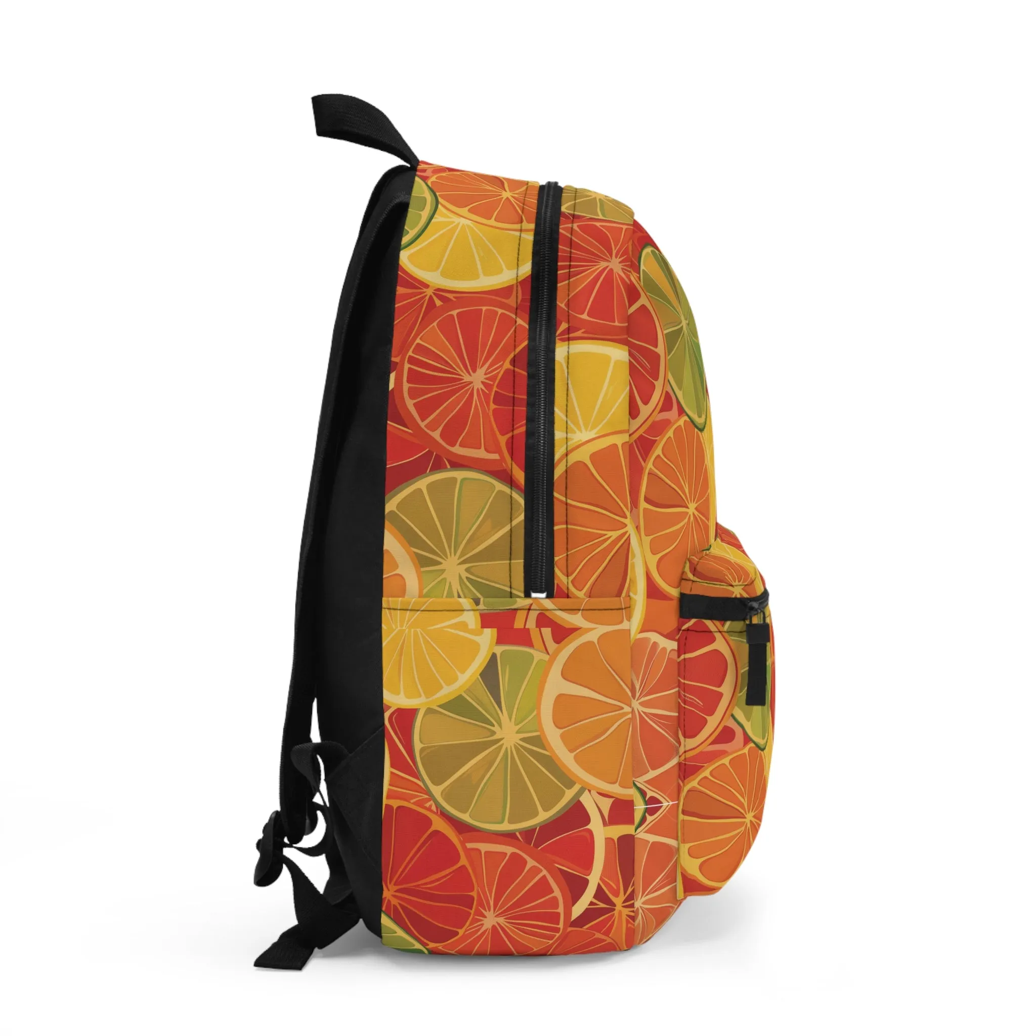 Citrus Burst Pattern Backpacks for Men Women Kids School Travel, Capacity School Backpacks