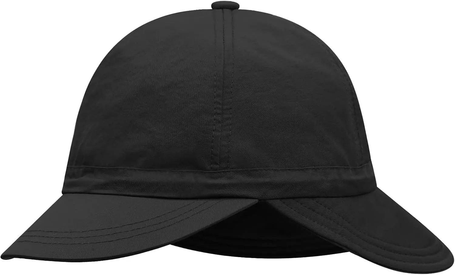 Clakllie Waterproof Boonie Beach Hat Short Brim Baseball Cap with Neck Flap UV Protection Sun Hats for Women Men