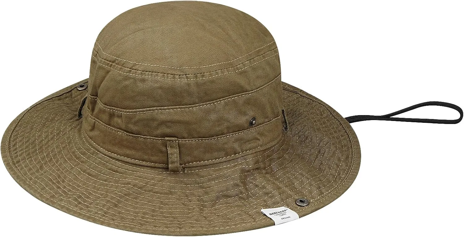 Clakllie Wide Brim Fishing Safari Hats Windproof Bucket Hat Breathable Boonie Hat Outdoor Kayaking Rowing Caps