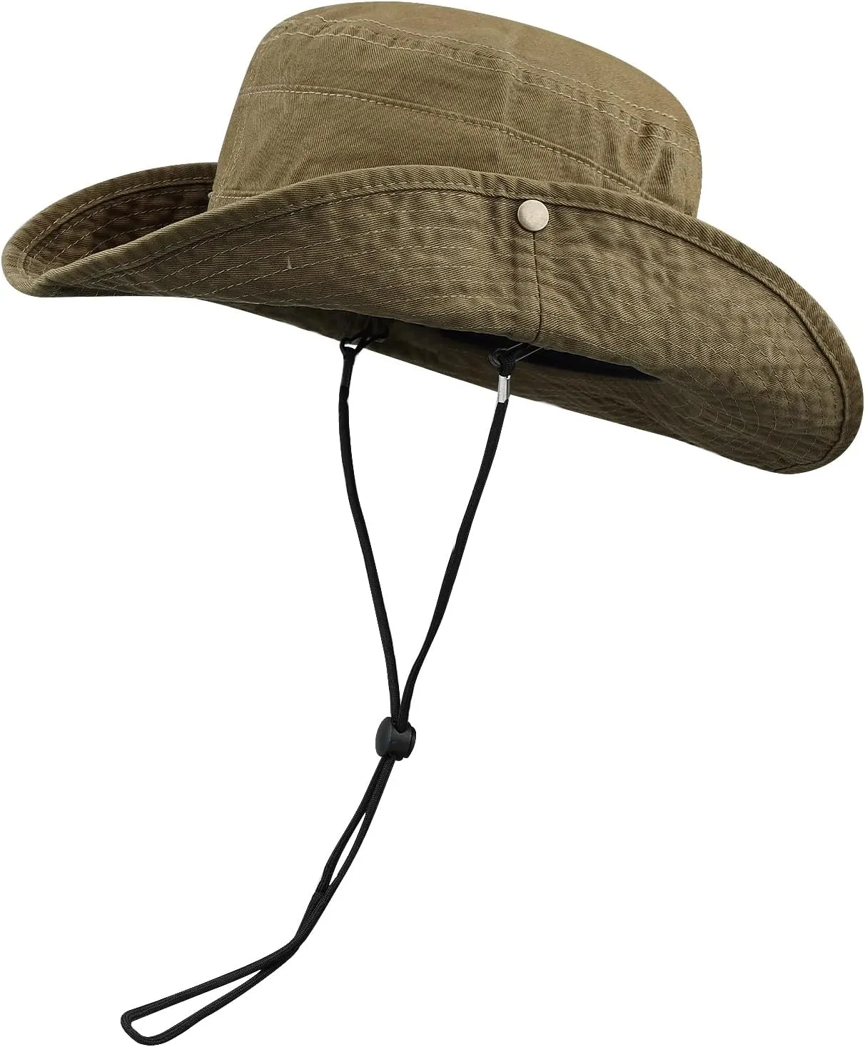 Clakllie Wide Brim Fishing Safari Hats Windproof Bucket Hat Breathable Boonie Hat Outdoor Kayaking Rowing Caps