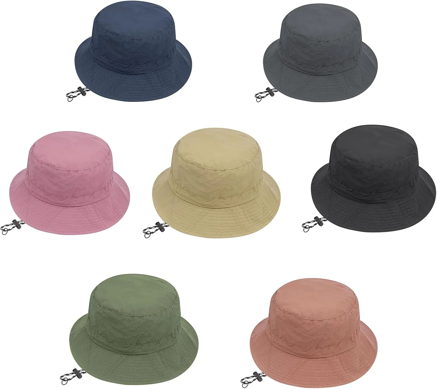 CLAPE Waterproof Bucket Hat Unisex Packable Rain Hat UV Protection Beach Sun Hat Quick Dry Fishing Safari Boonie Hat