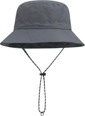 CLAPE Waterproof Bucket Hat Unisex Packable Rain Hat UV Protection Beach Sun Hat Quick Dry Fishing Safari Boonie Hat