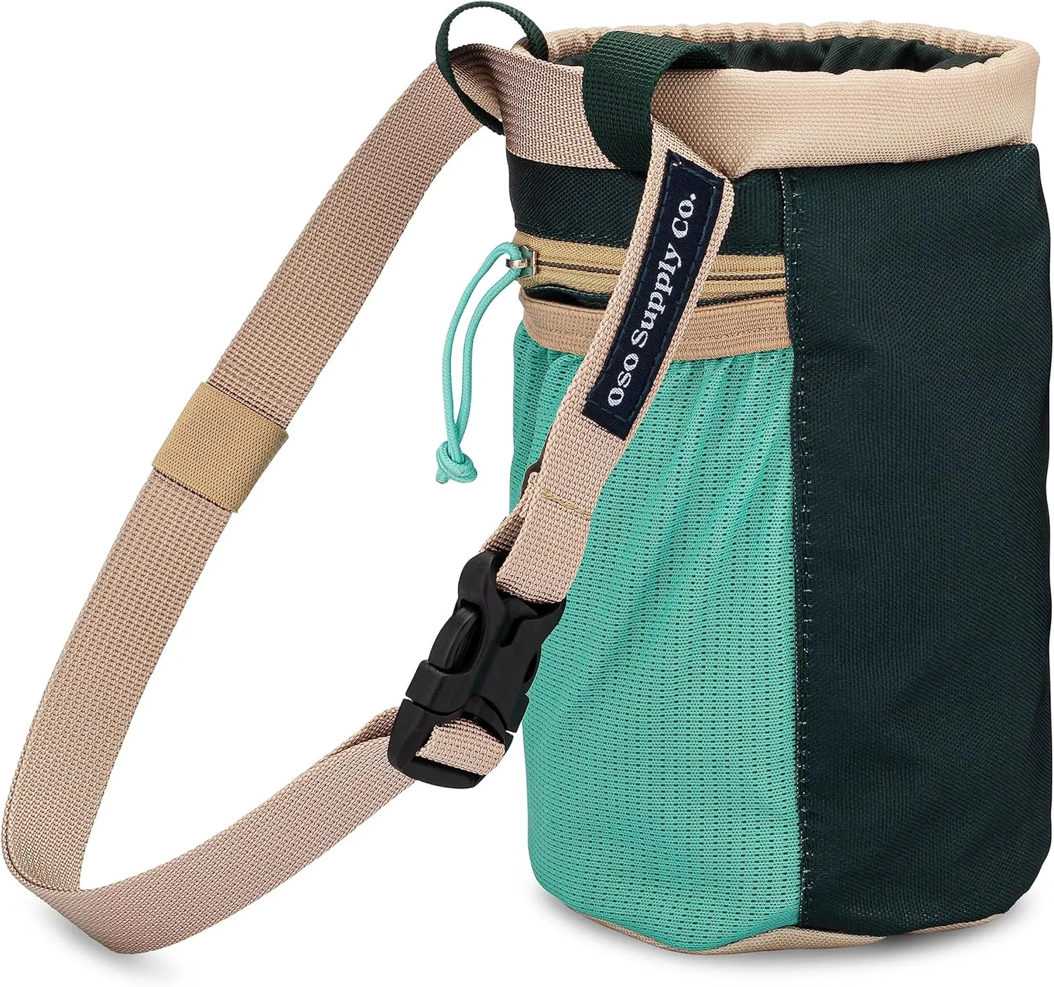 Classic Chalk Bag for Rock Climbing, Bouldering Chalk Bag Bucket with Quick-Clip Belt, Zippered Pockets and Pouch - Perfect Indoor/Outdoor Rock Climbing Gear Equipment