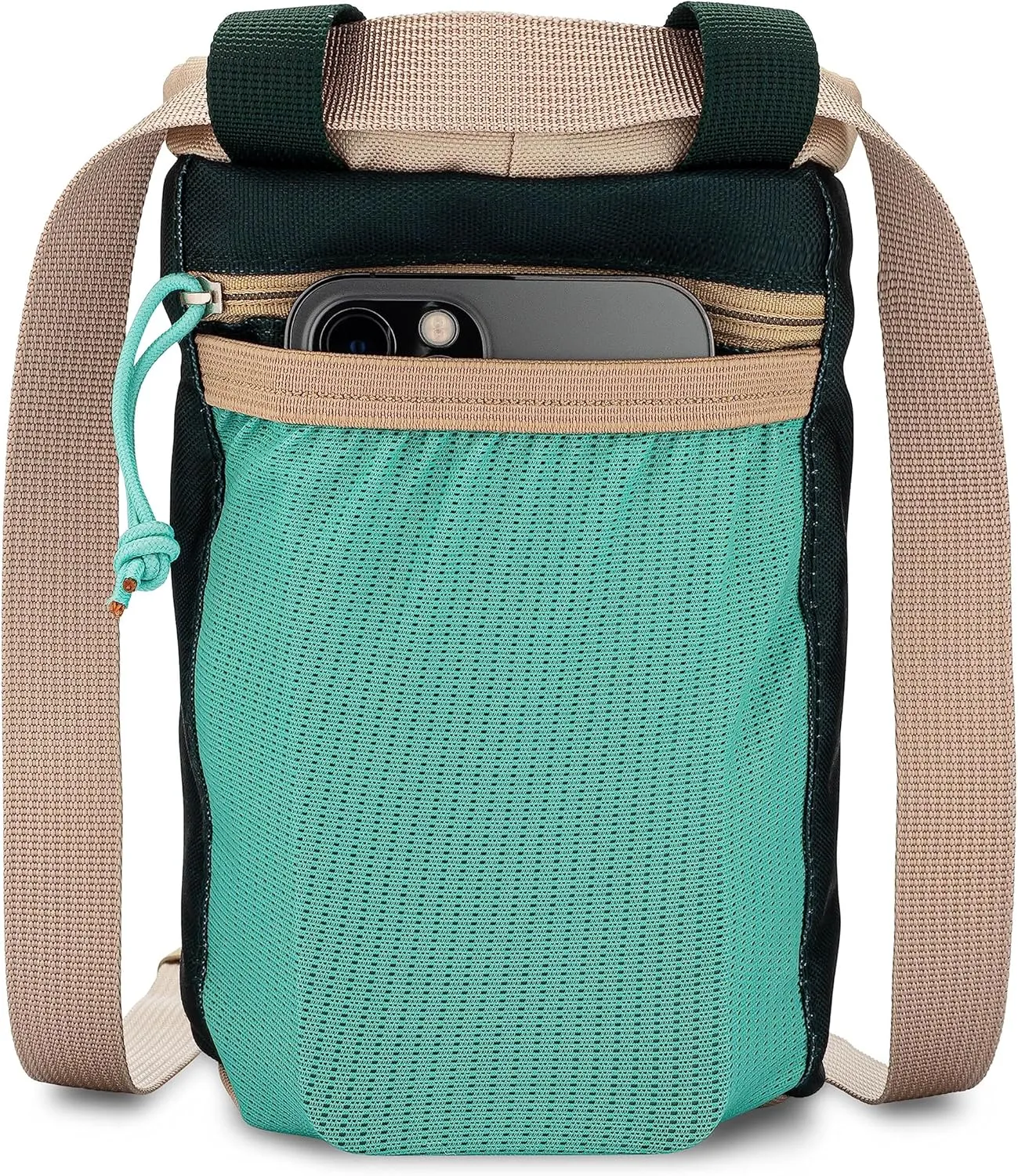 Classic Chalk Bag for Rock Climbing, Bouldering Chalk Bag Bucket with Quick-Clip Belt, Zippered Pockets and Pouch - Perfect Indoor/Outdoor Rock Climbing Gear Equipment