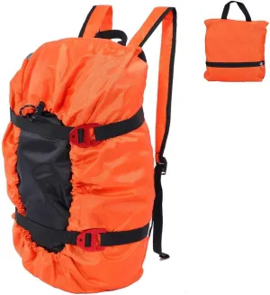 Climbing , Folding Climbing Equipment Carrying Bag Climbing Sports Bag Tool Bag Stable Rope Sack Backpack(Orange) Mountain Camping