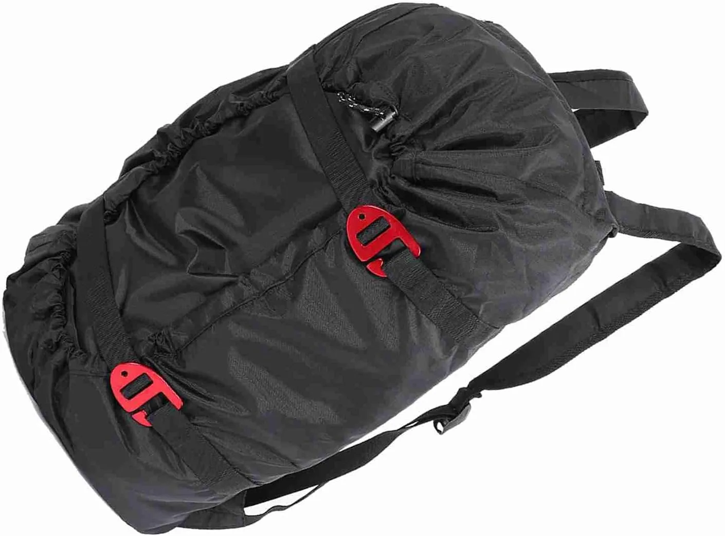 Climbing Rope Bag Foldable Mountaineering Bag Climbing Equipment Carrying Bag Sports Bag Tool Bag (Black)