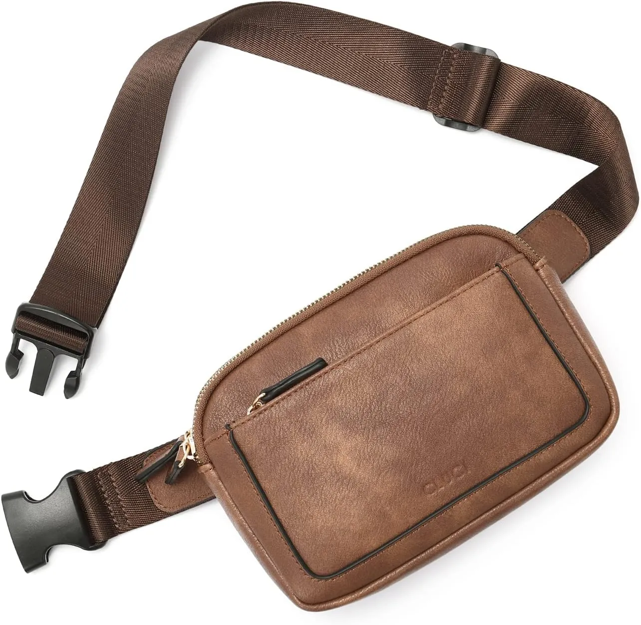 CLUCI Belt Bag for Women, Mini Everywhere Crossbody Waist Bag Adjustable Strap, Vegan Leather Women's Fanny Pack