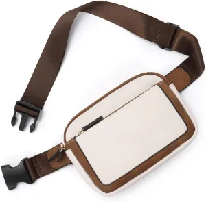 CLUCI Belt Bag for Women, Mini Everywhere Crossbody Waist Bag Adjustable Strap, Vegan Leather Women's Fanny Pack