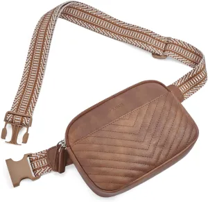 CLUCI Belt Bag for Women, Mini Everywhere Crossbody Waist Bag Adjustable Strap, Vegan Leather Women's Fanny Pack