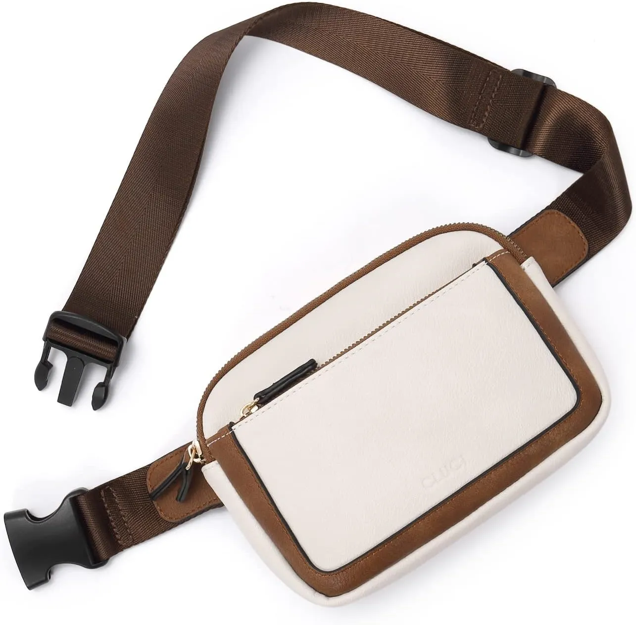 CLUCI Belt Bag for Women, Mini Everywhere Crossbody Waist Bag Adjustable Strap, Vegan Leather Women's Fanny Pack