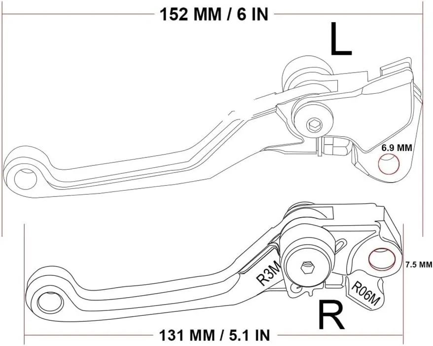 Clutch Brake Lever for 350EXC-F 2011-2018 CNC Motorcycle Dirt Bike Pivot Brake Clutch Levers