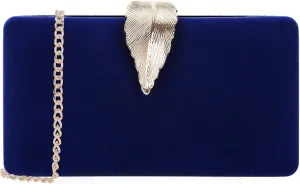 Clutch Purse with Leaf Closure Women’s Evening Handbag for Party Prom Wedding