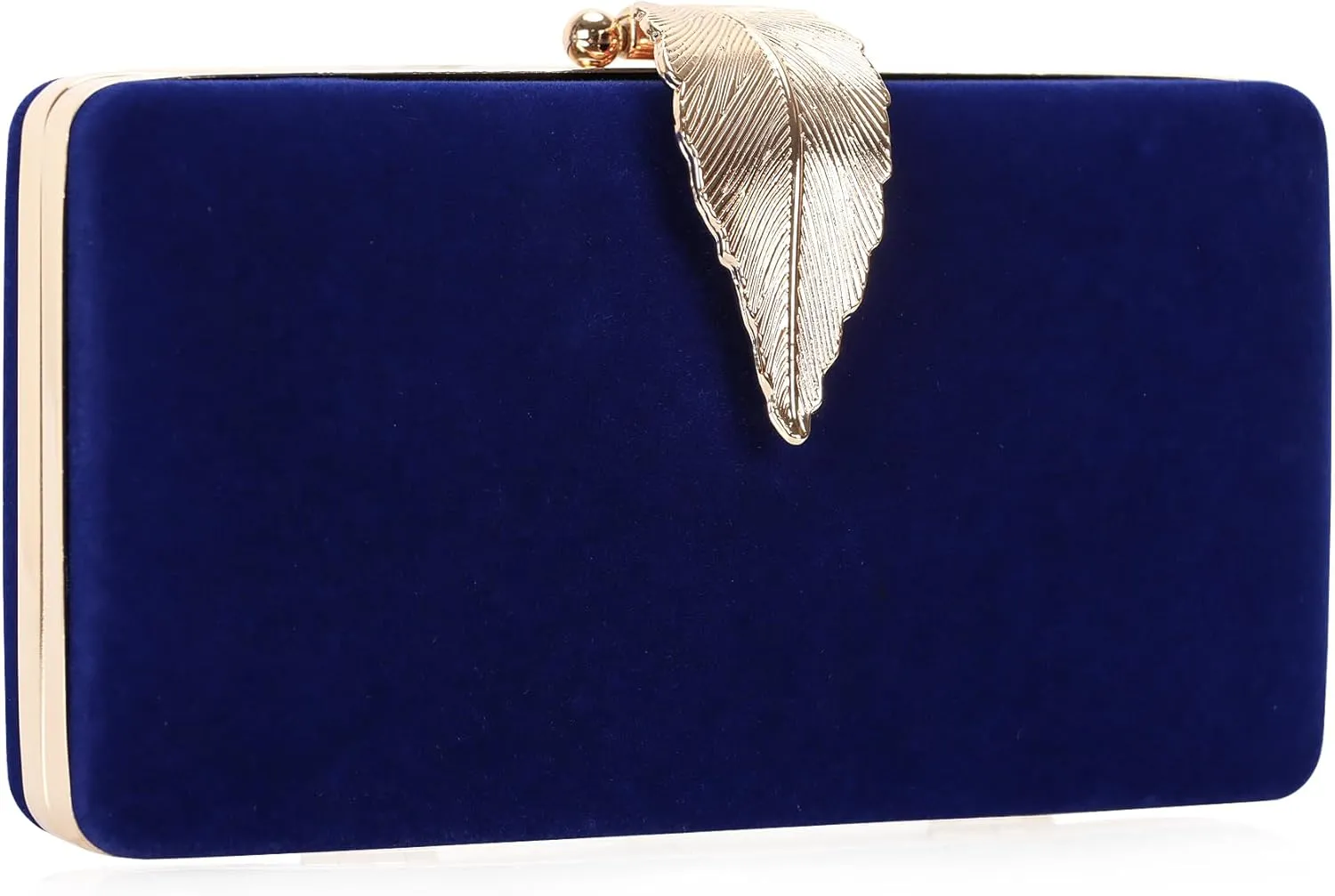 Clutch Purse with Leaf Closure Women’s Evening Handbag for Party Prom Wedding