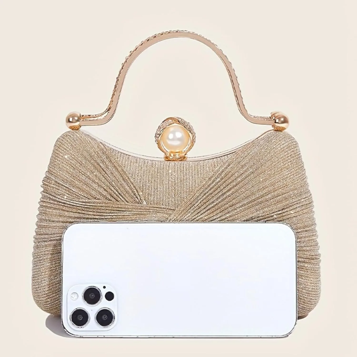 Clutch Purses for Women Handbags Shiny Sequin Wedding Silver Cross Body Purses with Chain,Wedding Prom Party Club