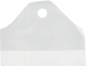 Command Packaging F21WT White Carry-Out Bag with Wave Top - 500 / CS