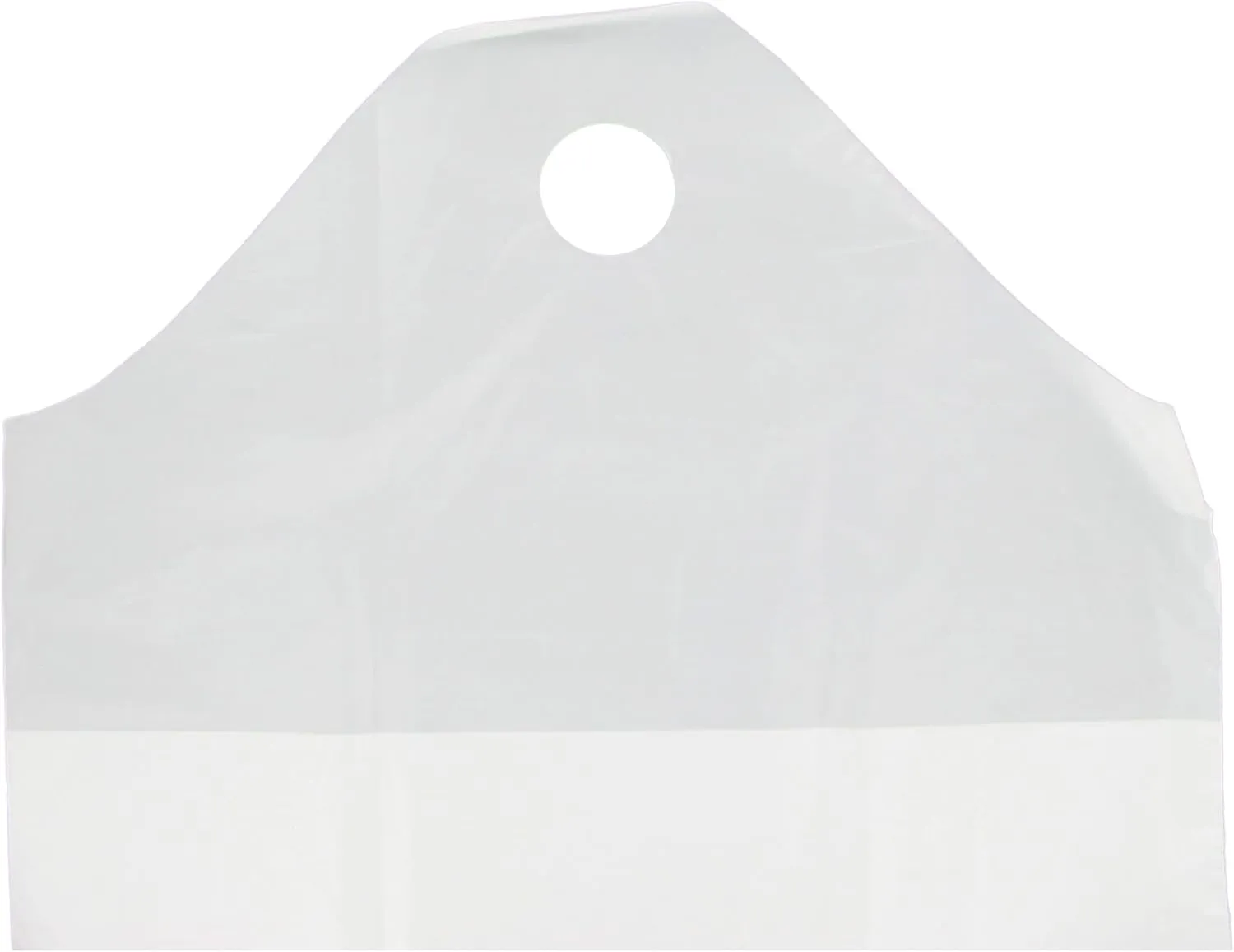Command Packaging F21WT White Carry-Out Bag with Wave Top - 500 / CS