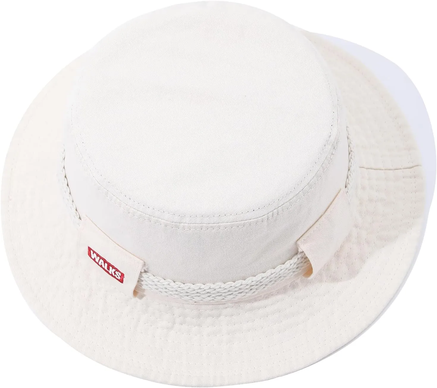 Cotton Boonie Hat Safari Sun Hats Sun Protection Fishing Hat Foldable Bucket Hat with Chin Strap for Hiking Camping