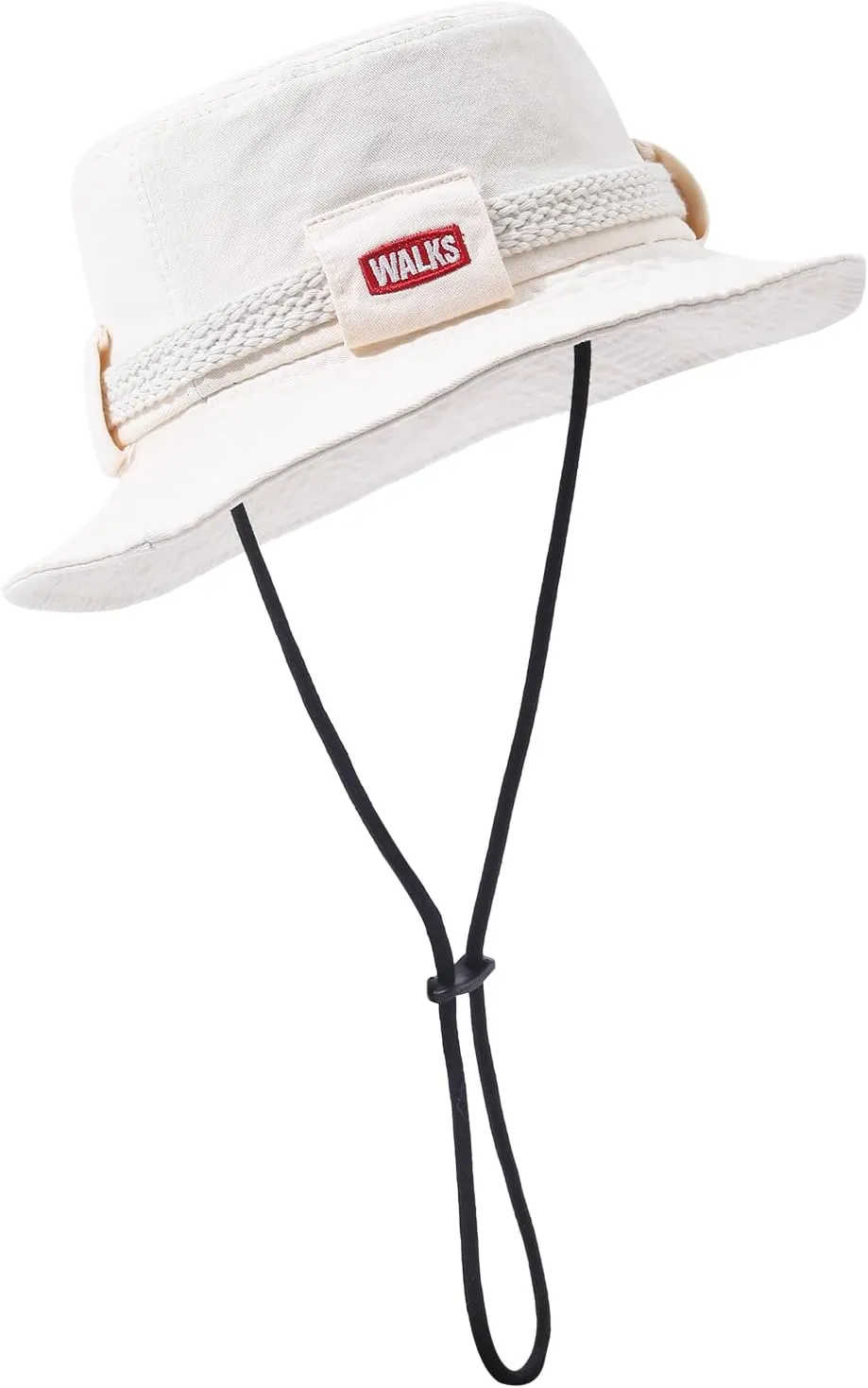Cotton Boonie Hat Safari Sun Hats Sun Protection Fishing Hat Foldable Bucket Hat with Chin Strap for Hiking Camping