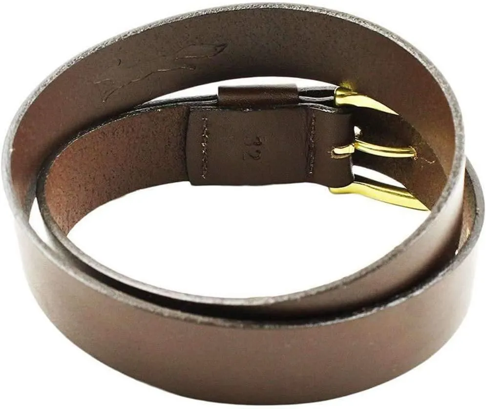 COUNTRY CLUB PREP Shotgun Shell Leather Belt in Brown