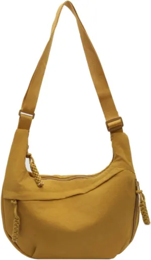 Crossbody Nylon Crescent Bag for Women - Lightweight Small Hobo With 2 Pack Inner Dumpling Bag - Casual