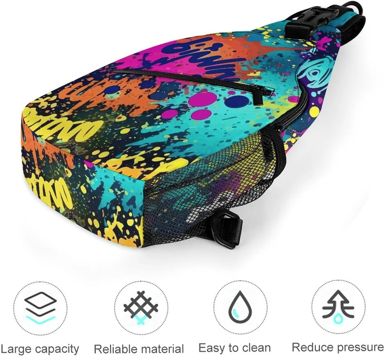 Crossbody Sling Bag Ancient Egyptians Backpack Sling Bag Travel Hiking Chest Bag Shoulder Bag Daypack