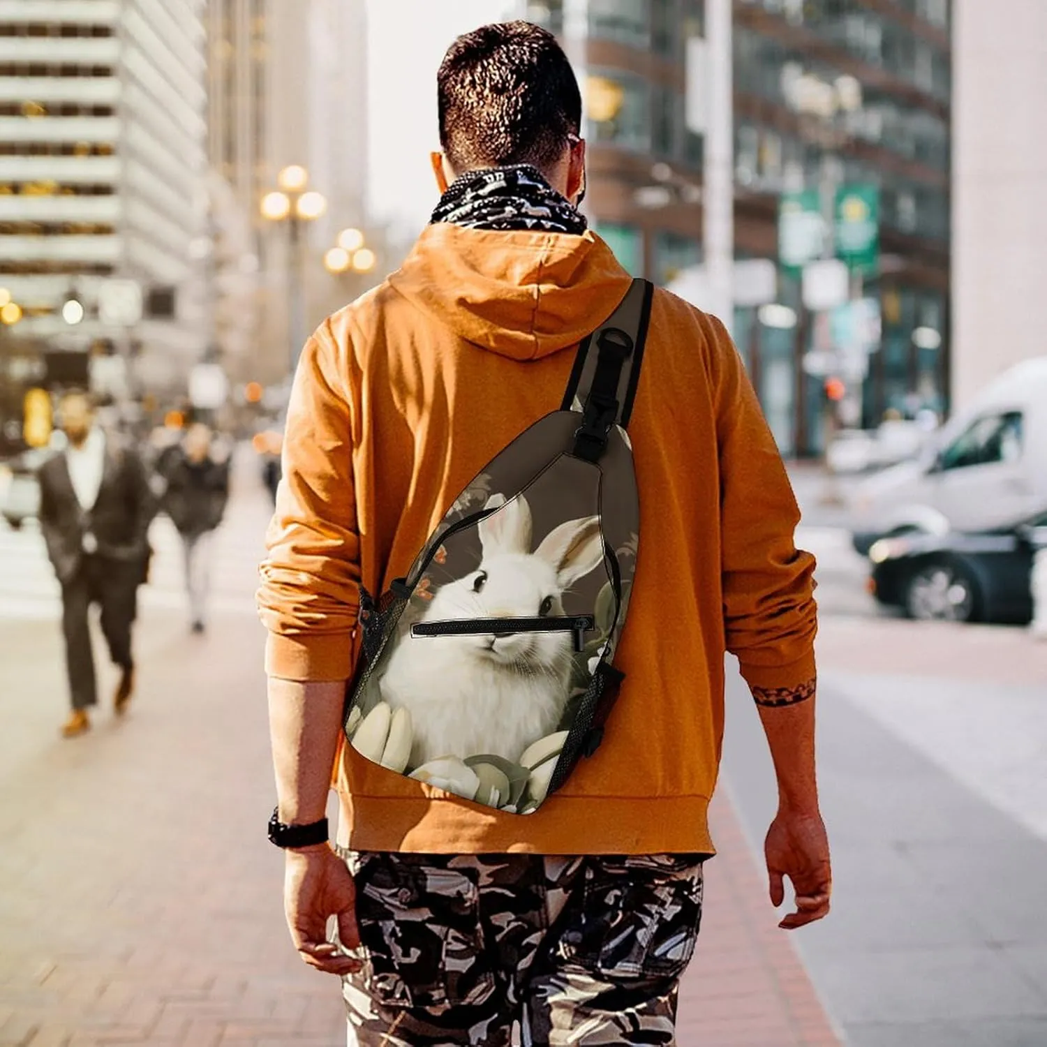 Crossbody Sling Bag Ancient Egyptians Backpack Sling Bag Travel Hiking Chest Bag Shoulder Bag Daypack
