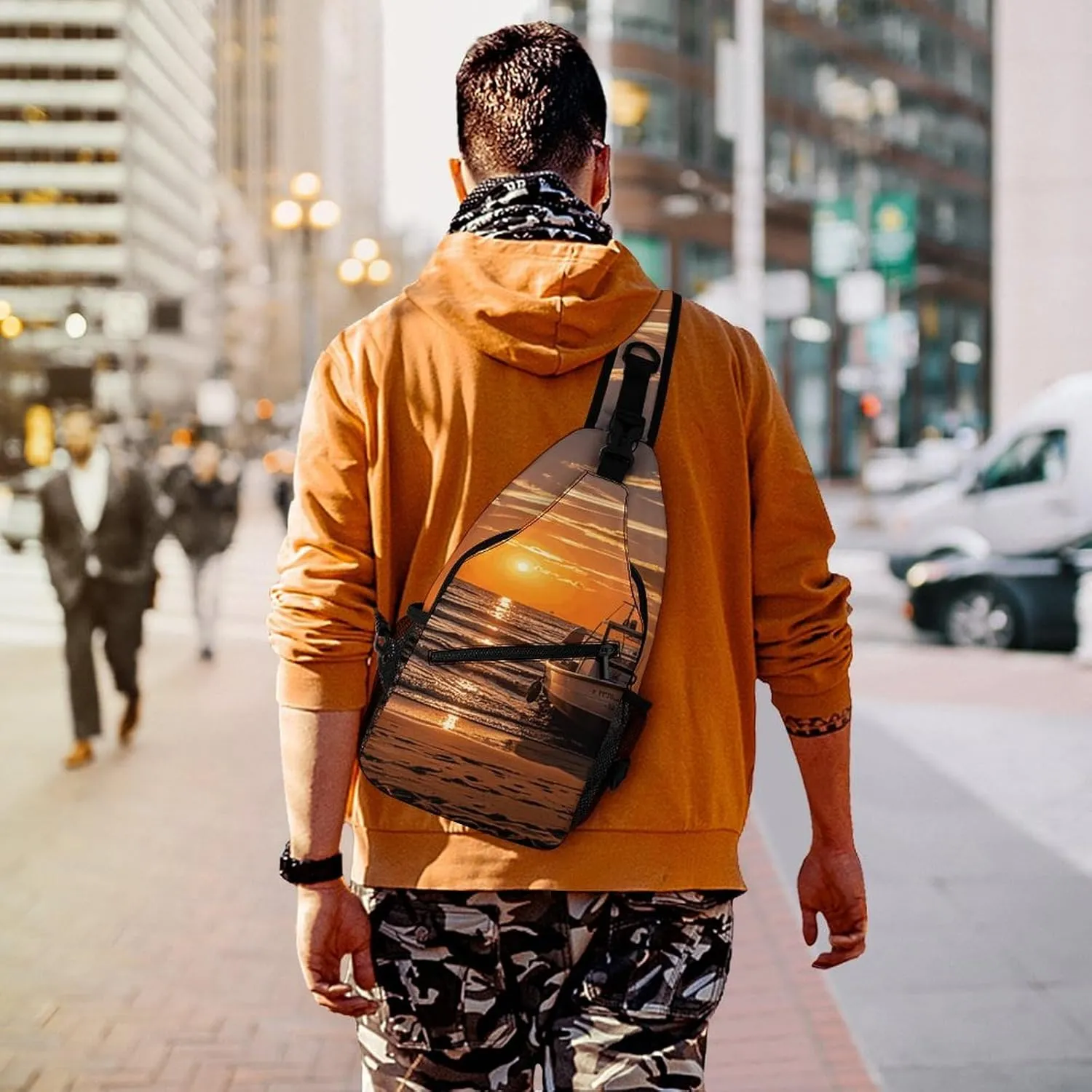 Crossbody Sling Bag Arches National Park-standard Backpack Sling Bag Travel Hiking Chest Bag Shoulder Bag Daypack